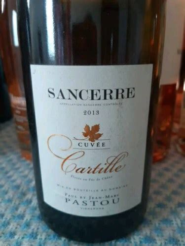 Paul Jean Marc Pastou Cuvée Cartille Sancerre Vivino US