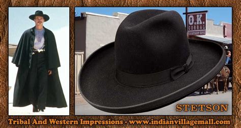 Authentic Old West Stetson 4x Sheridan Doc Holliday Style Hat From