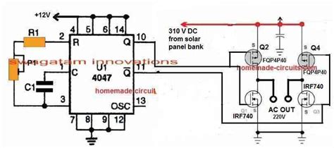 12vdc To 120vac Inverter Circuit Diagram - Wiring Flow Line