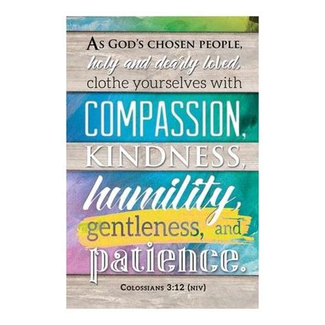 Clothe Yourselves With Compassion Colossians 3 12 Niv Bulletins 100 Colossians Compassion