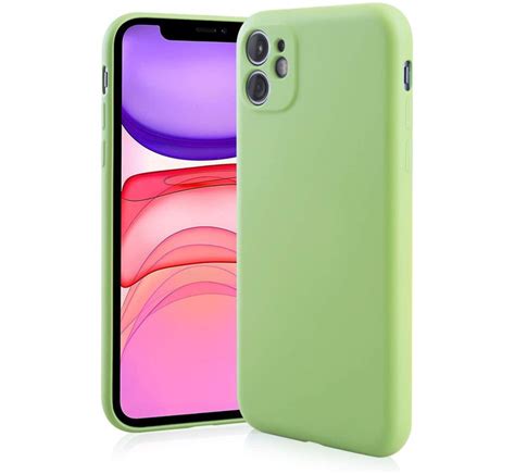 Silikonhülle mit Kameraschutz iPhone 11 hellgrün Huellen shop de