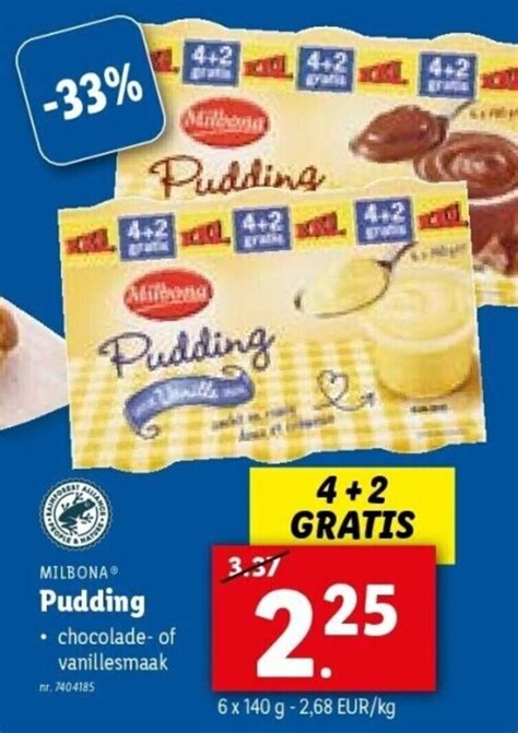 Milbona Pudding Promotie Bij Lidl