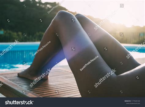 Naked Woman Lying Down Hammock By Stock Photo Shutterstock