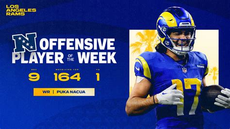 Rams Wide Receiver Puka Nacua Named NFC Offensive Player Of The Week