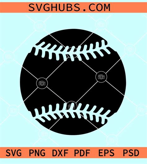 Softball SVG, softball outline SVG, softball clipart