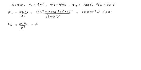 Solved In The Figure Four Particles Form A Square With Side Length A 3cm And Have Charges Q1