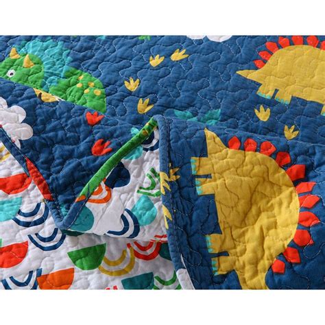 Marcielo Kids Dinosaur Reversible Quilt Set Etsy