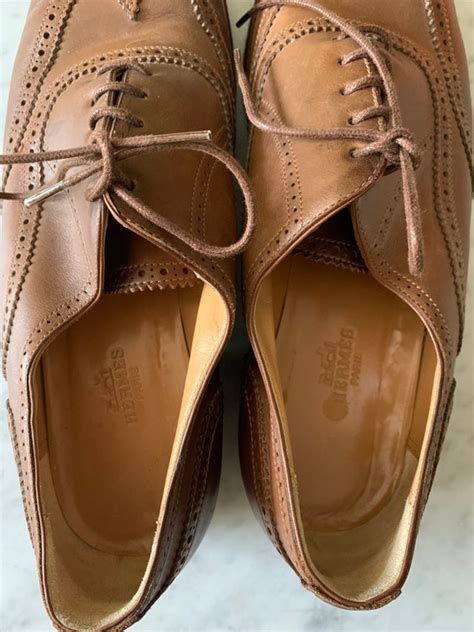 1980s Vintage Hermès Brown Brogues Gem