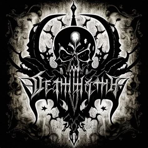 AI Art Generator: Deathmetal deathcore band logo