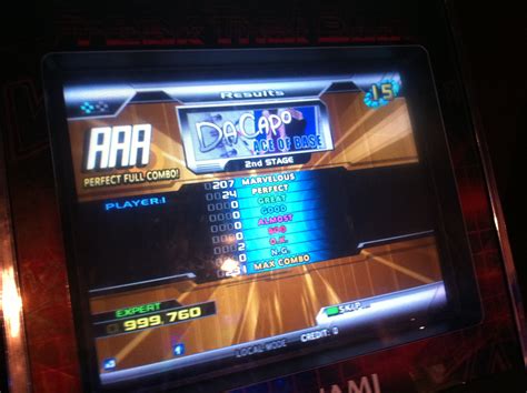 Kon DA CAPO Expert PFC AAA On DDR SuperNOVA United States Score