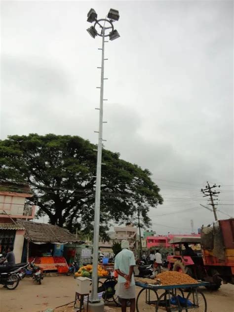 Mild Steel Round Mini High Mast Pole For Street M At Rs Piece