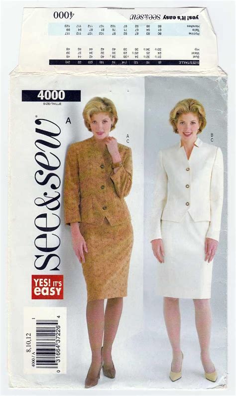 Crafts Sewing McCalls Sewing Pattern 6924 Dress Jacket Belt Skirt In 2