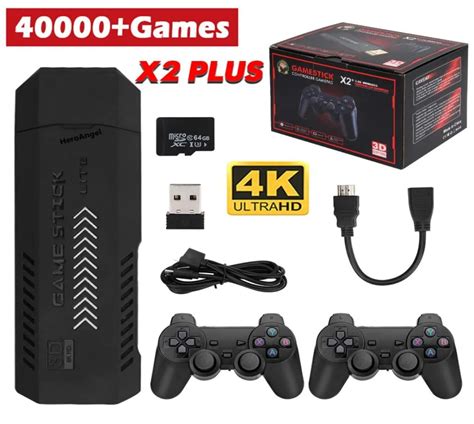 Consola De Videojuegos Retro X2 Plus Gamestick 3D Controladores