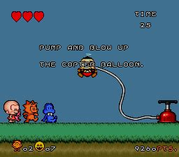 Screenshot of Super Bonk (SNES, 1994) - MobyGames