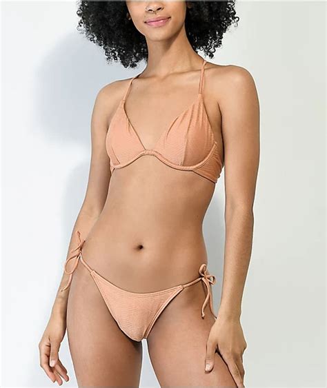 Sunsets Inc Damsel Nia Crosshatch Nude Triangle Bikini Top Mall Of