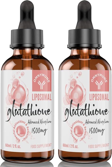 Glutatión liposomal 1500 mg líquido de glutatión oral con vitamina C