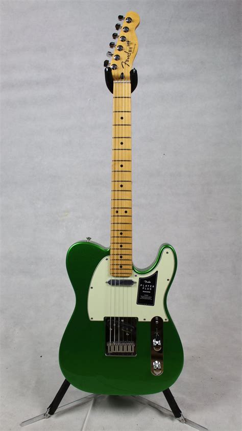 Fender Player Plus Telecaster Maple Fingerboard Cosmic Jade W Bag 885978742356