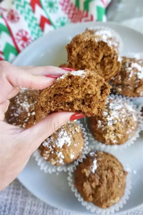 Healthy Gingerbread Muffins Recipe LaaLoosh