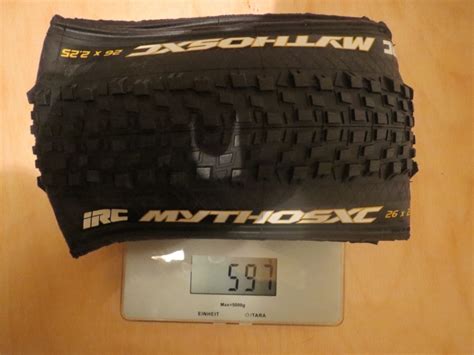 Gewicht IRC Reifen IRC MYTHOS XC 26x2.25"