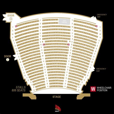 SEATING MAP HMT Her Majesty S Theatre Melbourne