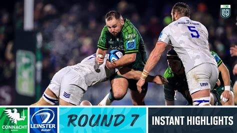 Connacht V Leinster Instant Highlights Round 7 URC 2023 24 YouTube