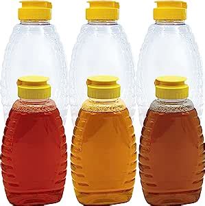 Amazon Easy Squeeze Pk Oz Empty Honey Bottles Bpa Free Food