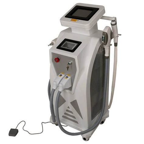 White Normal Multi Functional E Light RF Nd YAG Laser 3in 1 OPT SHR