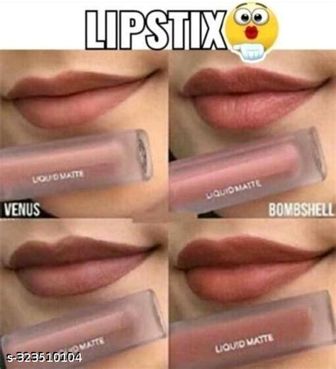 Combo Pack Of Matte Mini Nude Edition Lipstick Waterproof Smudgeproof Pack Of 4 Pcs