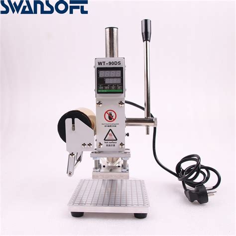 Metal Hot Stamping Machine Cm Manual Embossing Machine Tipper Card Foil Logo Leather
