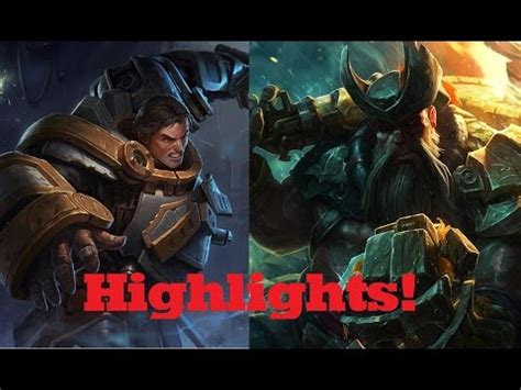 Garen VS Gangplank Highlights League Of Legends YouTube