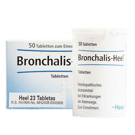 Bronchalis frasco por 50 tabletas Farmacia Homeopática