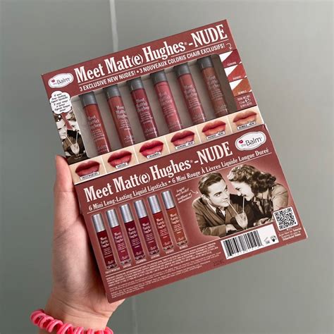 New Lot The Balm Meet Matt E Hughes Mini Liquid Lipsticks Nude