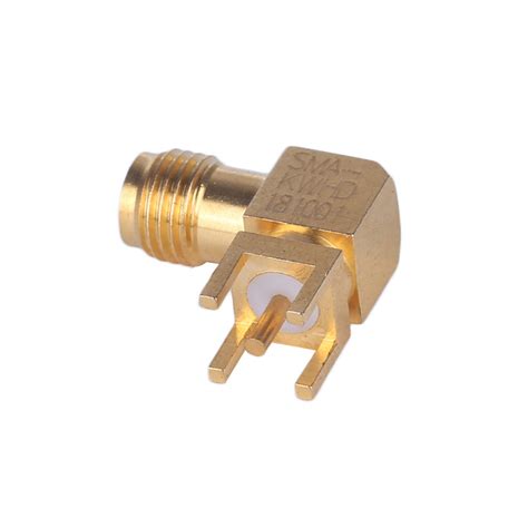 Waterproof Female Sma Rf Coaxial Cable Connector Ip Jack Sma Pcb Edge