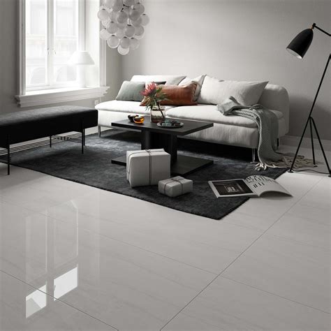 PISO PORCELÁNICO AURA RECTIFICADO LASA WHITE 75 X 150 CM ESMALTADO CAJA