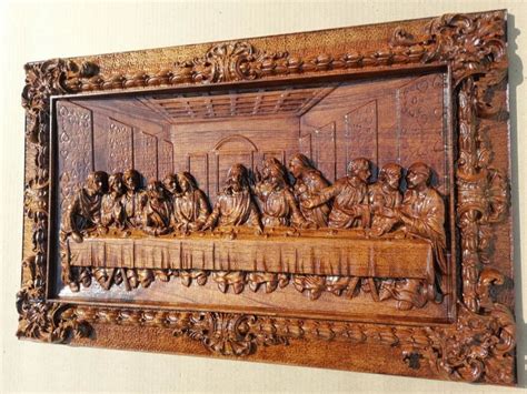 Brown Teak Wood The Last Supper Painting Wooden At Best Price In Ranchi