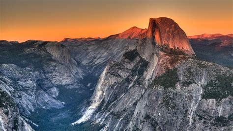 Yosemite National Park, mountains, Half Dome, cliff HD Wallpaper