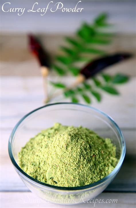 Curry Leaf Powder Karuveppilai Podi Karivepaku Karam Simple