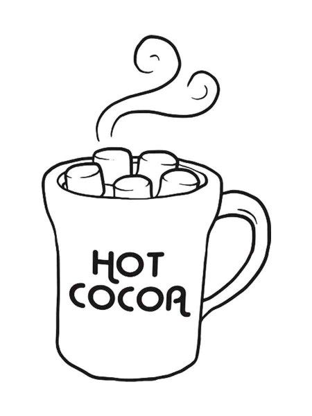 Hot Chocolate Coloring Pages