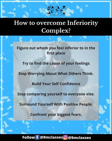 Tips To Overcome Inferiority Complex Mclasses Inferiority Complex