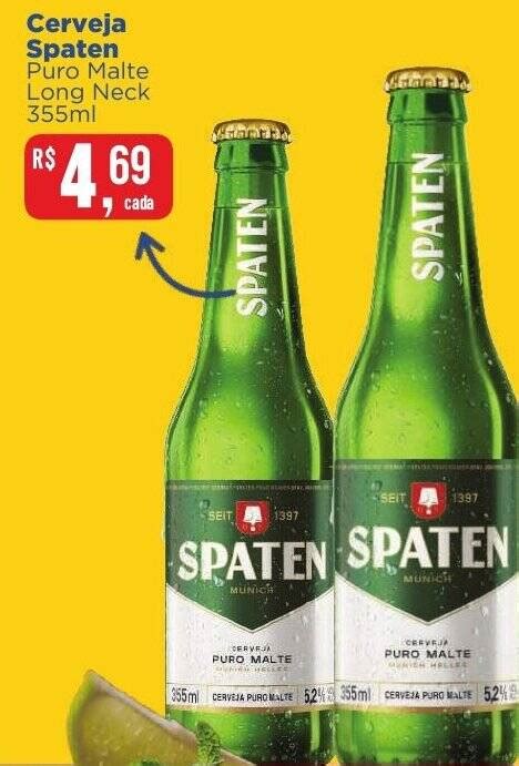 Cerveja Spaten Puro Malte Long Neck Ml Oferta Na Supermercados Mateus