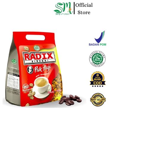 Jual Kopi Black Radix Radix Pak Haji ORIGINAL Kopi 7 Herbal 20 Sachet