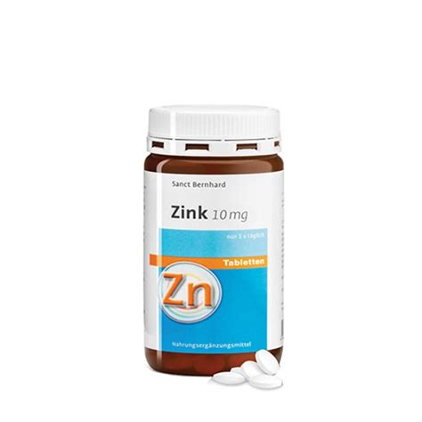 ЦИНК таблетки 10 мг. 210 броя / SANCT BERNHARD ZINC | Drugstore BG