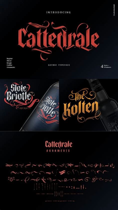 Cattedrale Gothic Blackletter Font by creativemedialab 공부 팁 공부 판타지