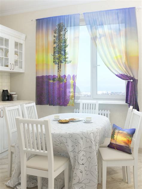 Тюль на кухню, виды и различия - фото примеров