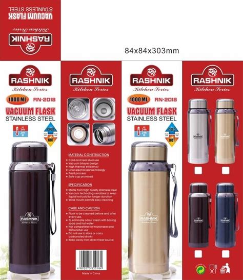 Rashnik Stainless Steel Vacuum Flask 1L RN 2018