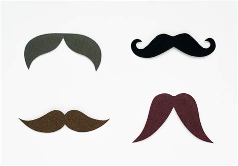 Free Photo Mustache Paper Craft