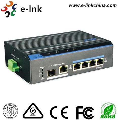 Fast Ethernet Poe Switch Industrial 4 Ports Multi Port Ethernet Switch 10100m Poe 250m