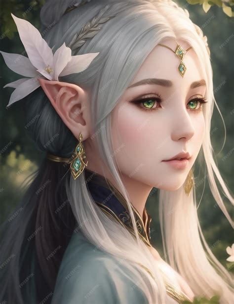 Premium Photo | Design an enchanting animestyle portrayal of a female