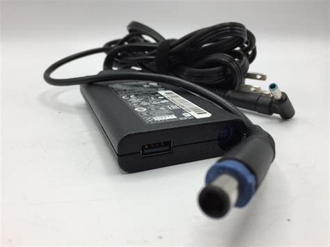 Hp Hstnn Da14 L13558 003 65w Slim Travel Ac Adapter W Power Cord Oem Hp Charger Ebay