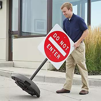 Tip N Roll, Portable Sign Base in Stock - ULINE
